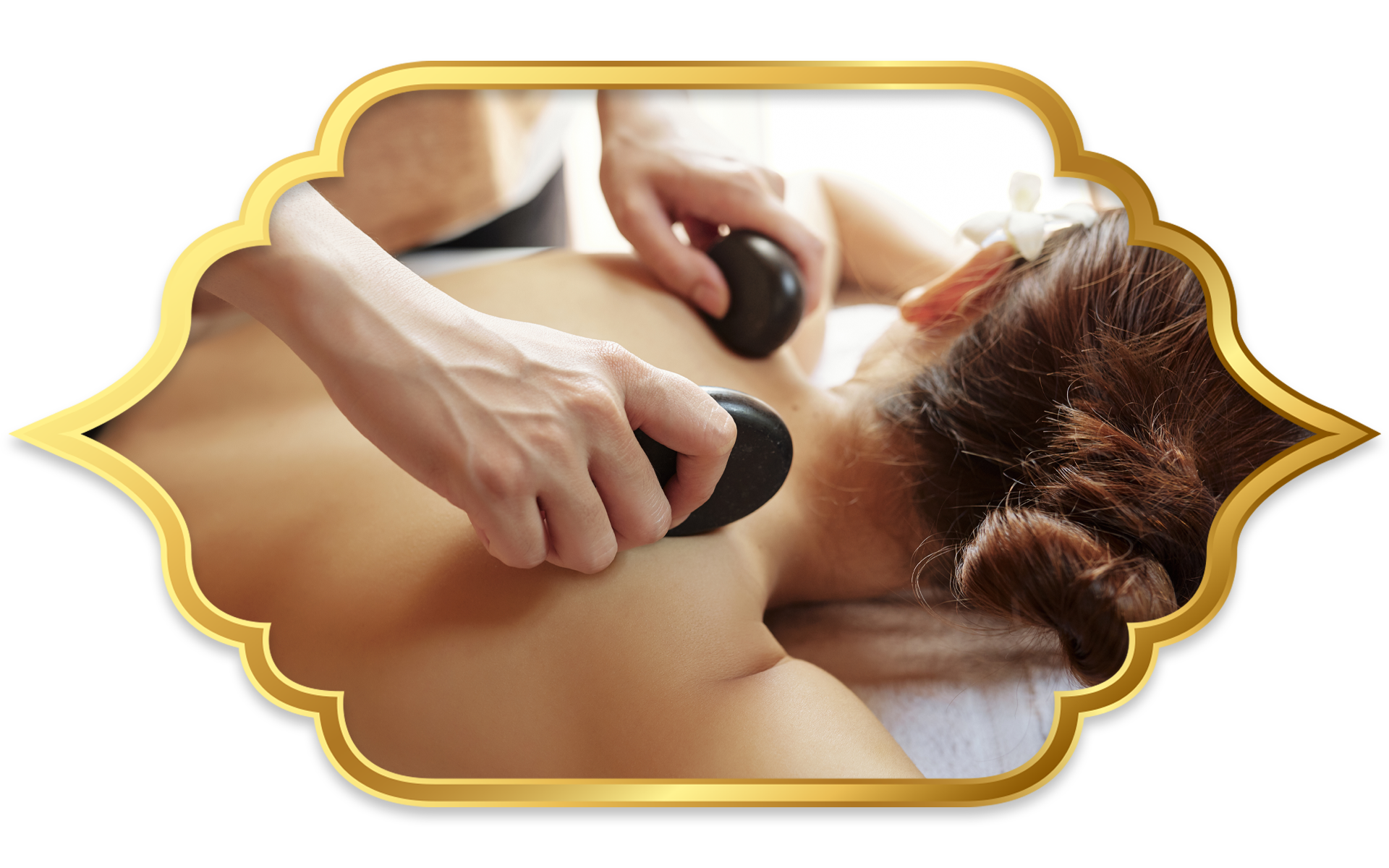 Nailstone Massage mit erwärmten Spezialsteinen